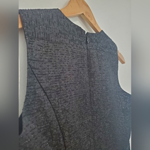 Penguin Vintage Sparkly Black with pockets A-line dress size0 fits 2 - Picture 9 of 10